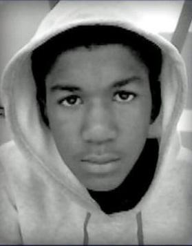 Trayvon Martin in a hoodie