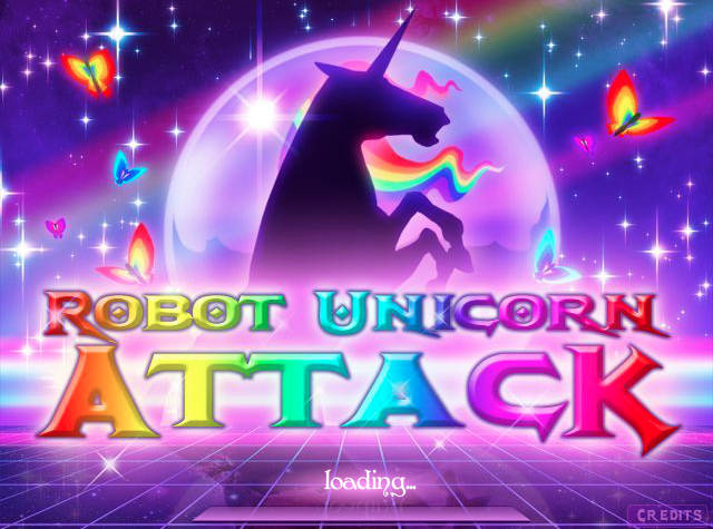 Screen shot of Robot Unicorn Attack