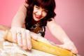 GBBO contestant Briony Williams with rolling pin